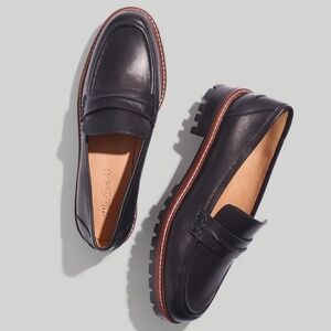 Madewell The Corrine Lugsole Loafer Black Size 10
